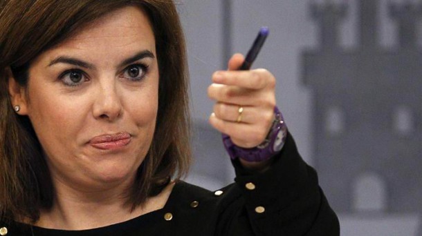 Soraya Sáenz de Santamaría ha reclama que se investigue el caso Bárcenas ''hasta el final''. Efe.