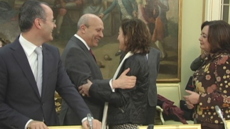 Cristina Uriarte sailburua eta Wert ministroa. Argazkia: eitb.com