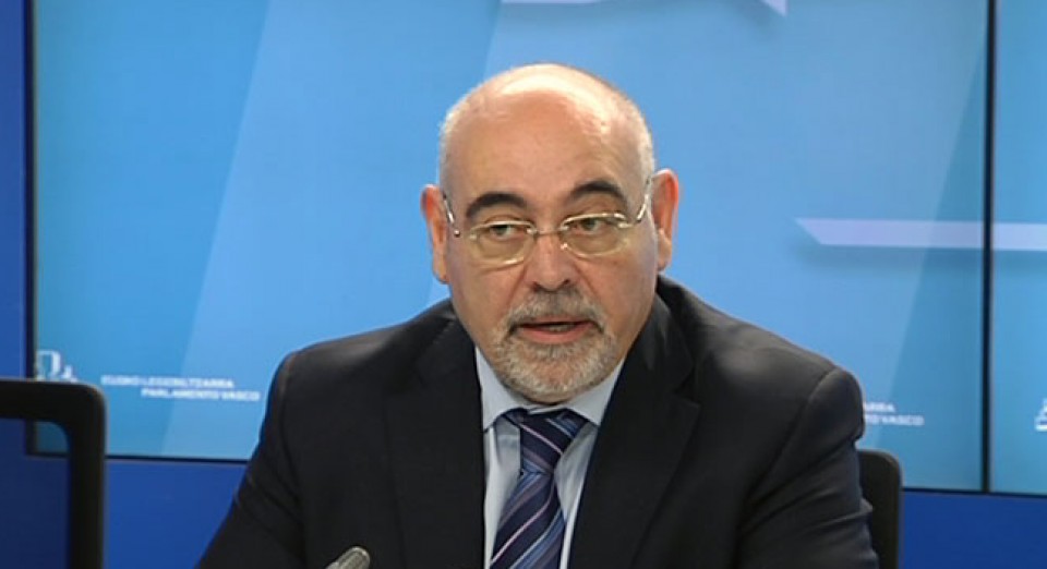 El portavoz del grupo parlamentario del PSE en el Parlamento Vasco, José Antonio Pastor.