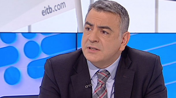 El diputado general de Araba, Javier de Andrés. EITB