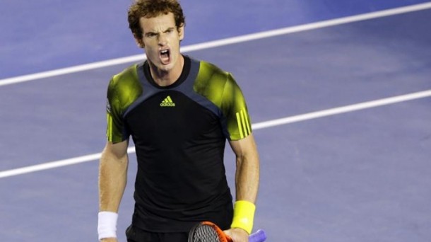 Andy Murray finalerako sailkatzea ospatzen. Argazkia: EFE