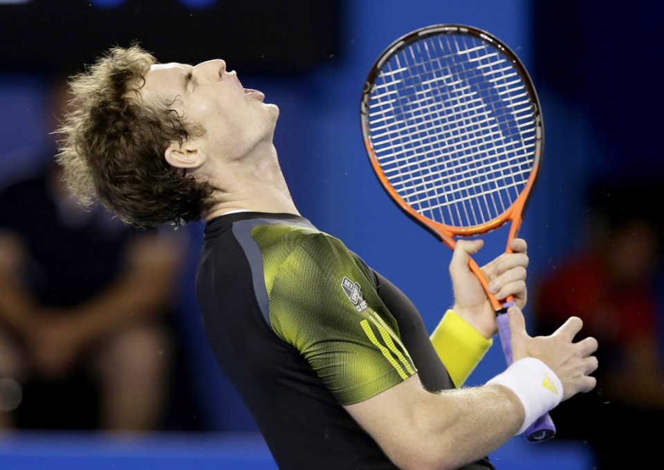 Andy Murray se lamenta. Foto: EFE.