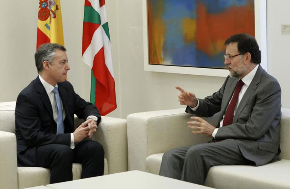 Iñigo Urkullu lehendakaria eta Mariano Rajoy, artxiboko irudia. Argazkia: EFE.