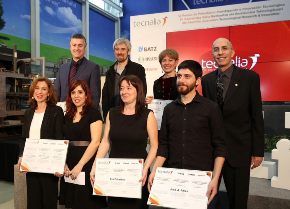 Todos los galardonados en los Premiados Tecnalia 2012.