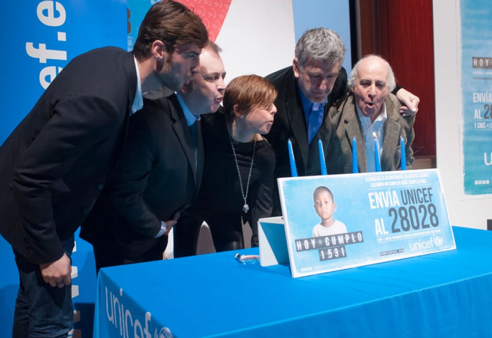 Rueda de prensa de la Campaña 'Cumpledías' de Unicef.