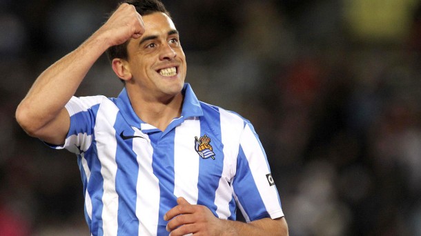 Diego Ifrán con la Real Sociedad. Foto: EFE.