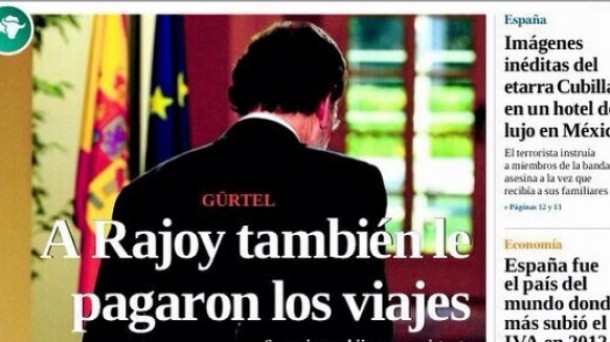 'La Gaceta' egunkariaren portada