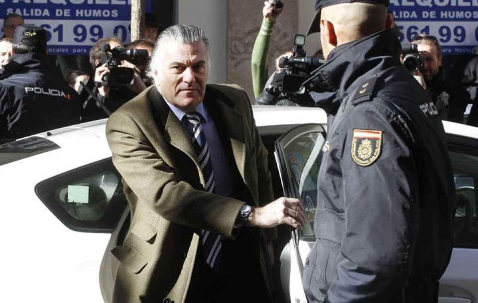 El extesorero del PP Luis Bárcenas, a su llegada a la Fiscalía Anticorrupción. EFE