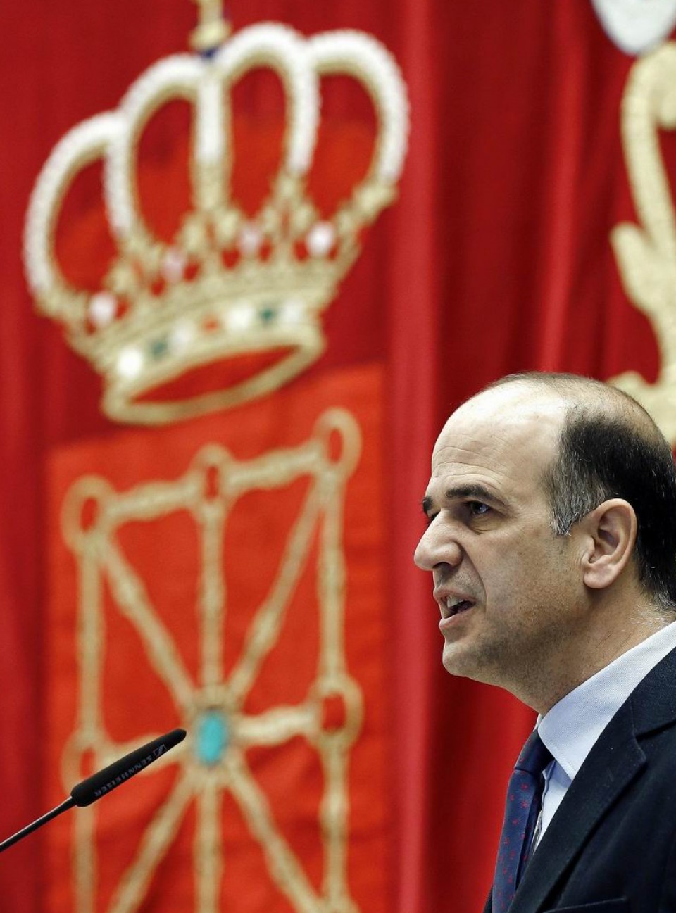 El presidente del Parlamento de Navarra, Alberto Catalán.
