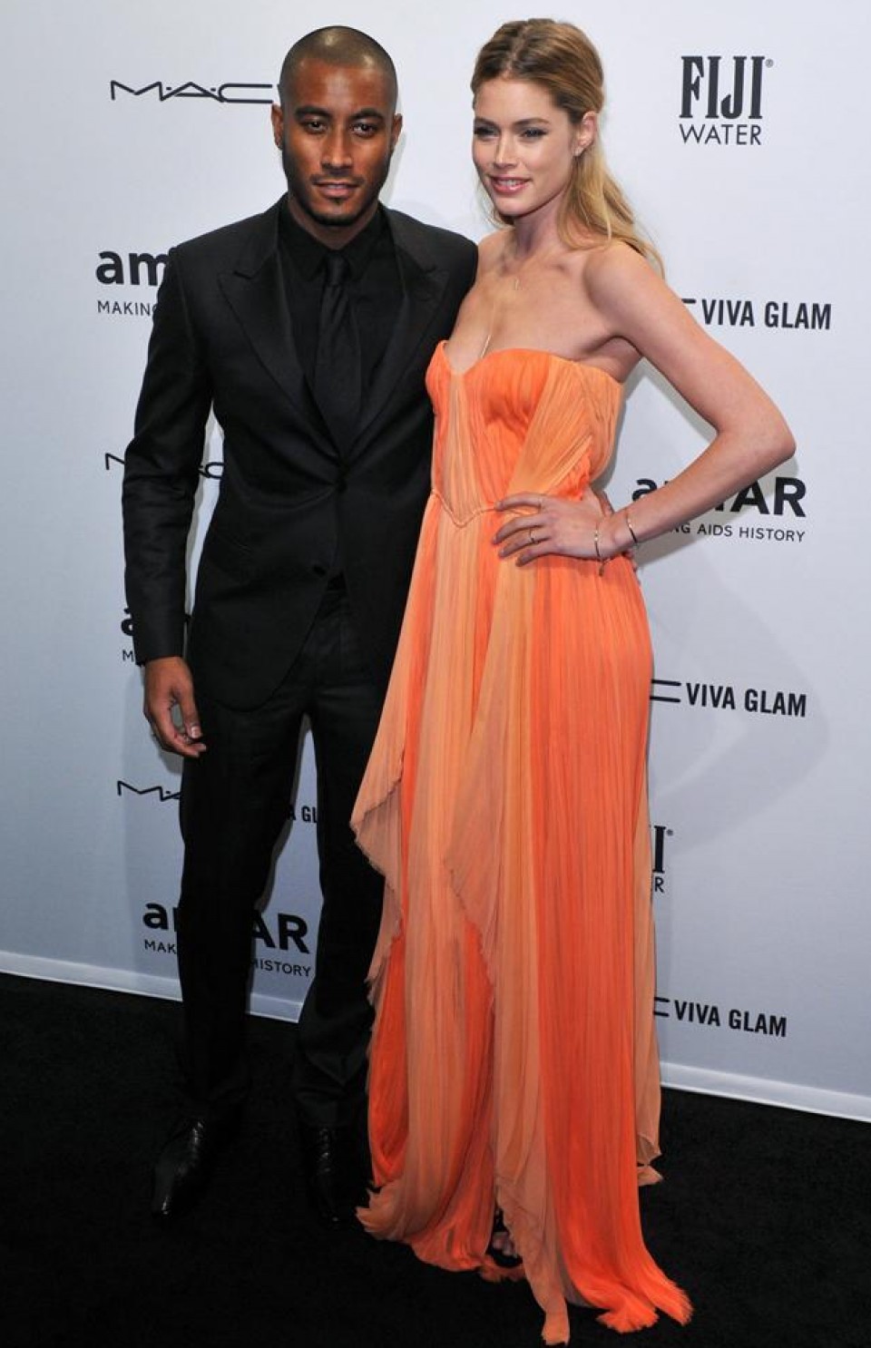 Sj Sunnery Jame eta Doutzen Kroes modeloa. Argazkia: EFE