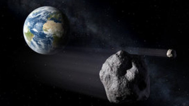 Reconstrucción del paso del asteroide