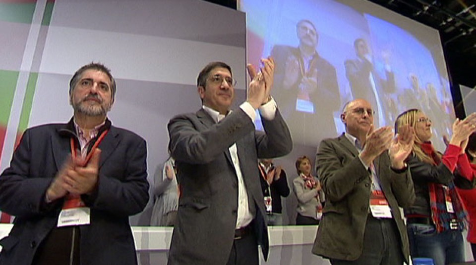 Egiguren, López y Ares en un congreso del PSE-EE.