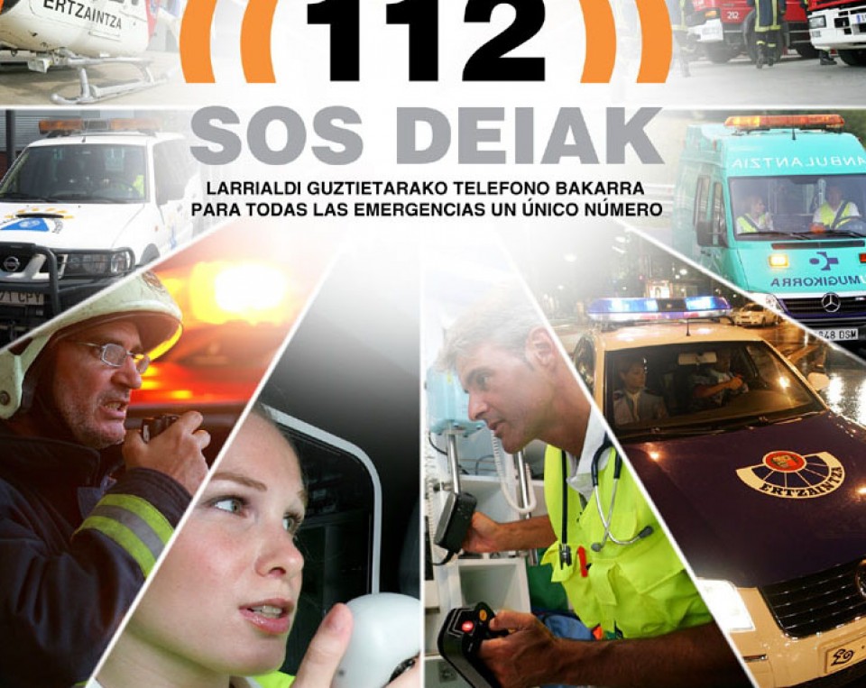 El servicio de SOS Deiak ha atendido 164.000 incidentes en 2012. EITB.