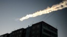 Imágenes del momento de la caída del meteorito en Rusia