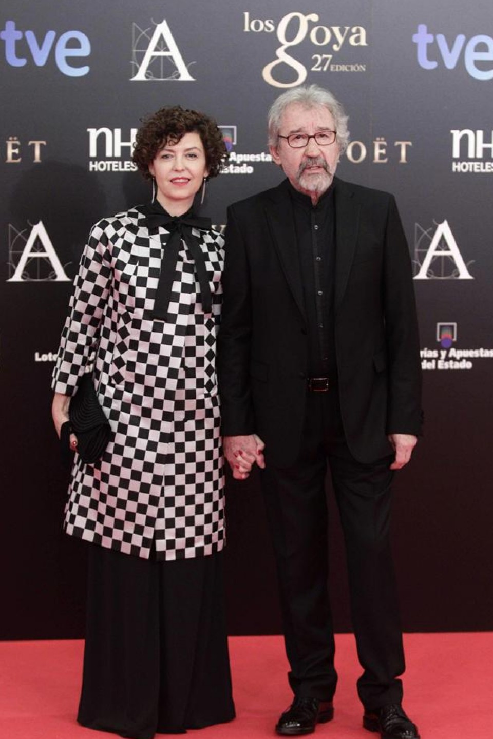 José Sacristán y su mujer. Foto: EFE