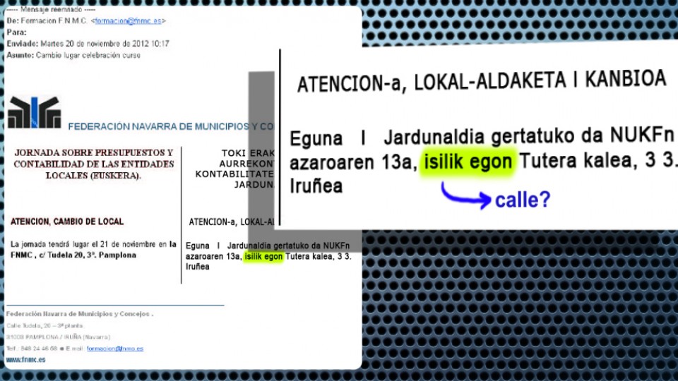 Nafarroako Udalen eat Kontzejuen Federazioak jardunaldi batzuei lotuta egindako deialdia