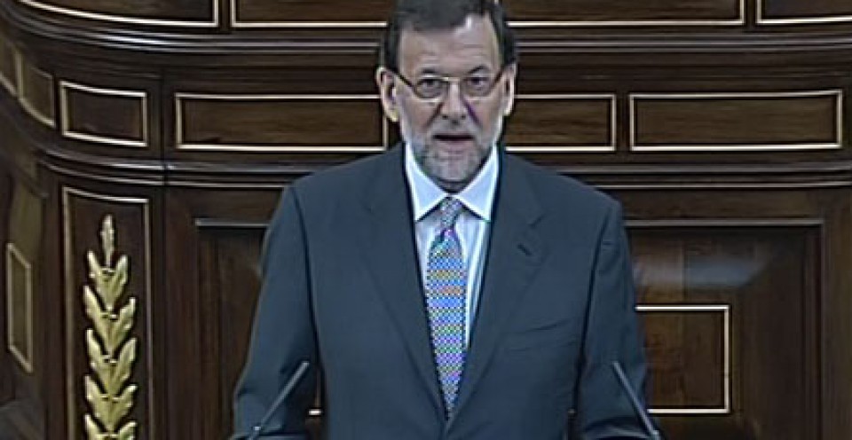 Mariano Rajoy, Estatuaren egoerari buruzko eztabaidan. Argazkia: EITB
