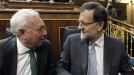 Margallo eta Rajoy kongresuan. Argazkia: EFE title=