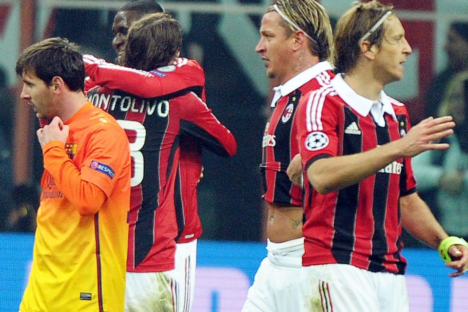 Milan-Bartzelona (2-0). EFE