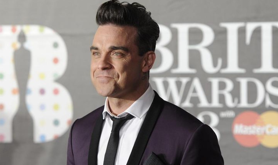 Robbie Williams, en la gala de los premios Brit 2013. Foto: EFE