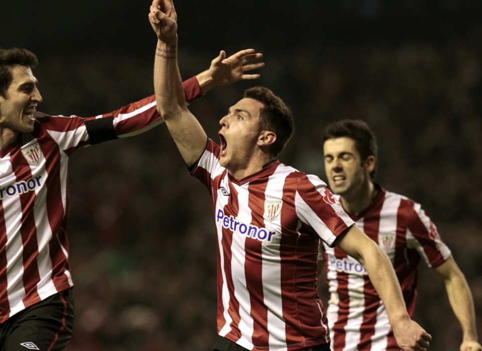 Ibai Gomez, Iraola eta Susaeta. Argazkia: EFE.