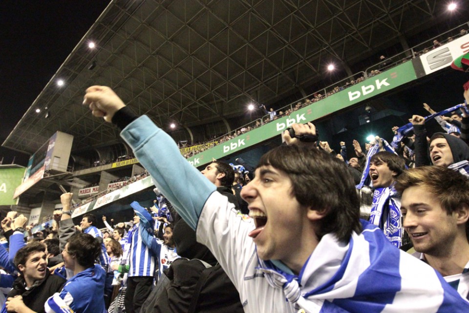 Realaren zaleak. Argazkia: EFE.