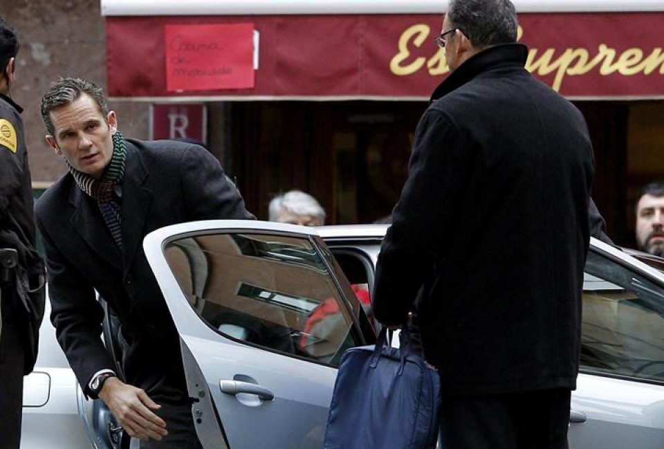 Iñaki Urgangarin, Palmako Epaitegietara iristen. Efe. 