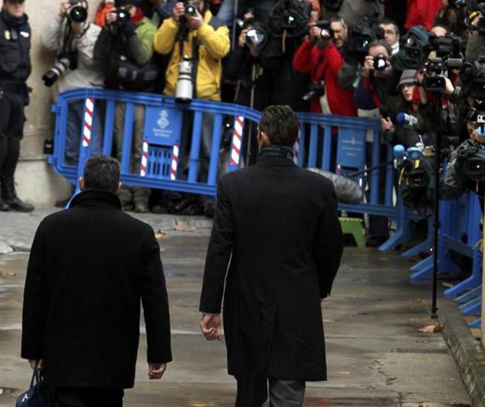 Iñaki Urdangarin eta abokatua. Efe.