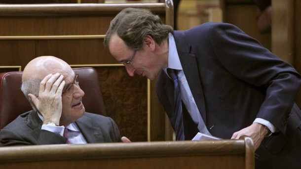 Los portavoces del PP y CIU en el Congreso, Alfonso Alonso y Josep Antoni Duran Lleida.