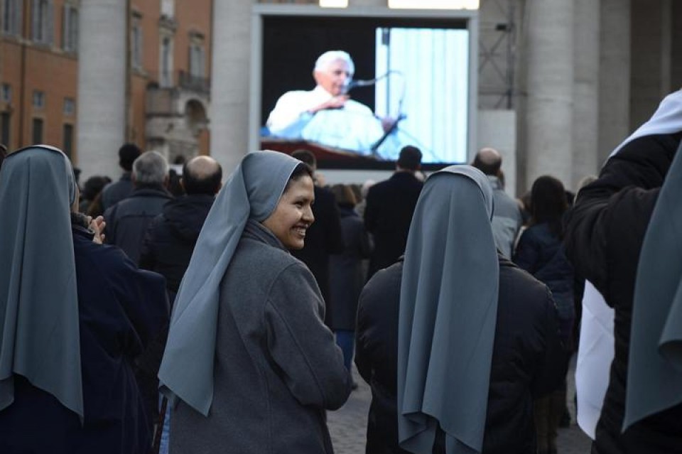 Despedida del Papa. Foto: EFE