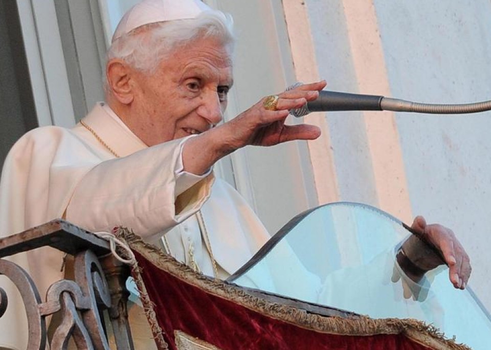 Benedicto XVI.aren agurra. 2013ko argazkia: EFE