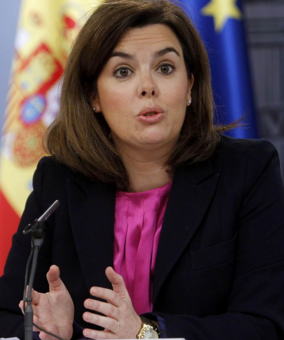 Soraya Sáenz de Santamaría ha comparecido tras el Consejo de Ministros.