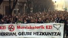 Hezkuntza erreformaren kontrako manifestazioak, euskal hiriburuetan 