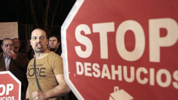 Imagen de archivo de Stop Desahucios. Foto: EFE