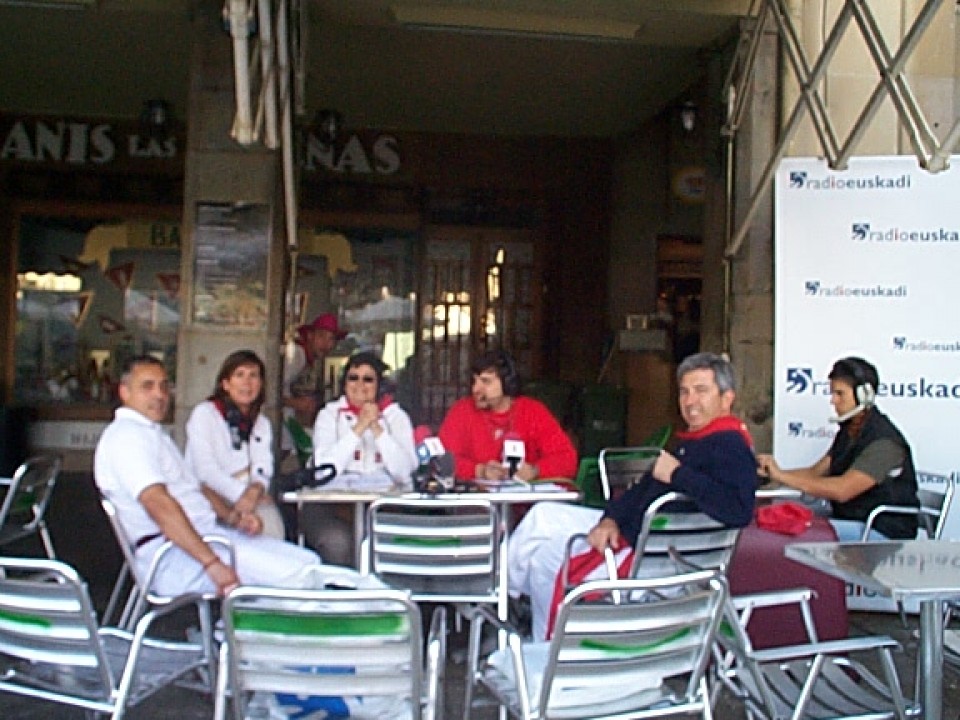 Especial programa 'Boulevard' desde los sanfermines de Pamplona, en 2004.