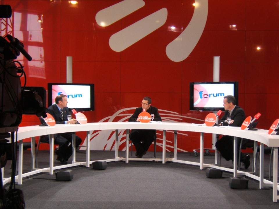 Entrevista del programa 'Boulevard' al entonces lehendakari Juán José Ibarretxe.