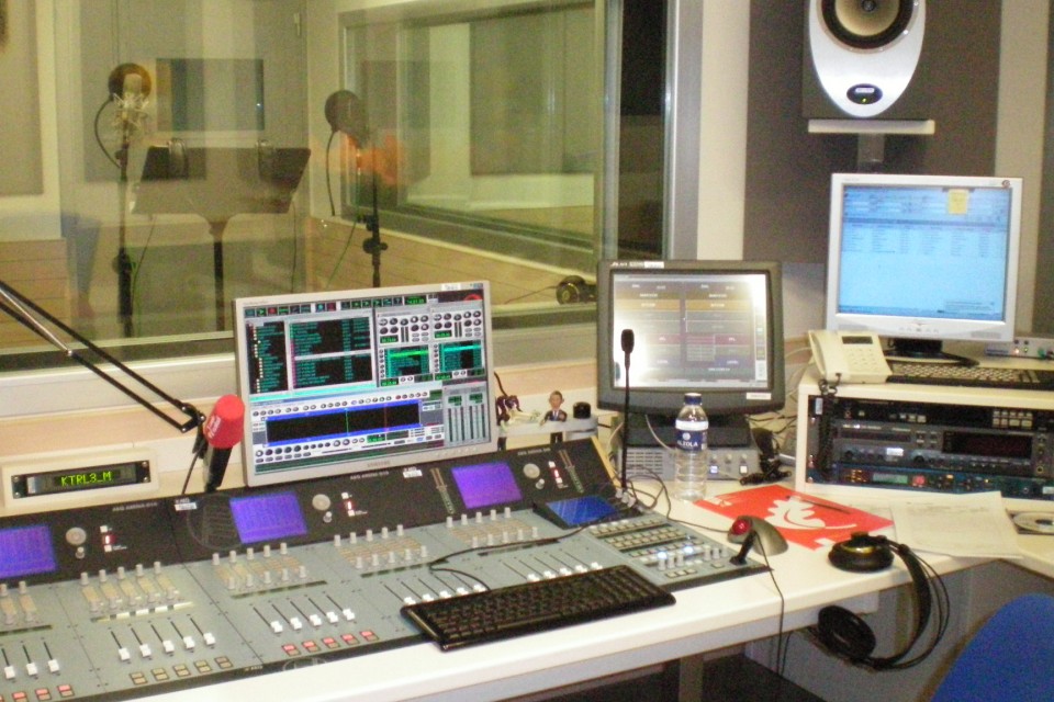 Los estudios de Radio Euskadi en la nueva sede de Bilbao.
