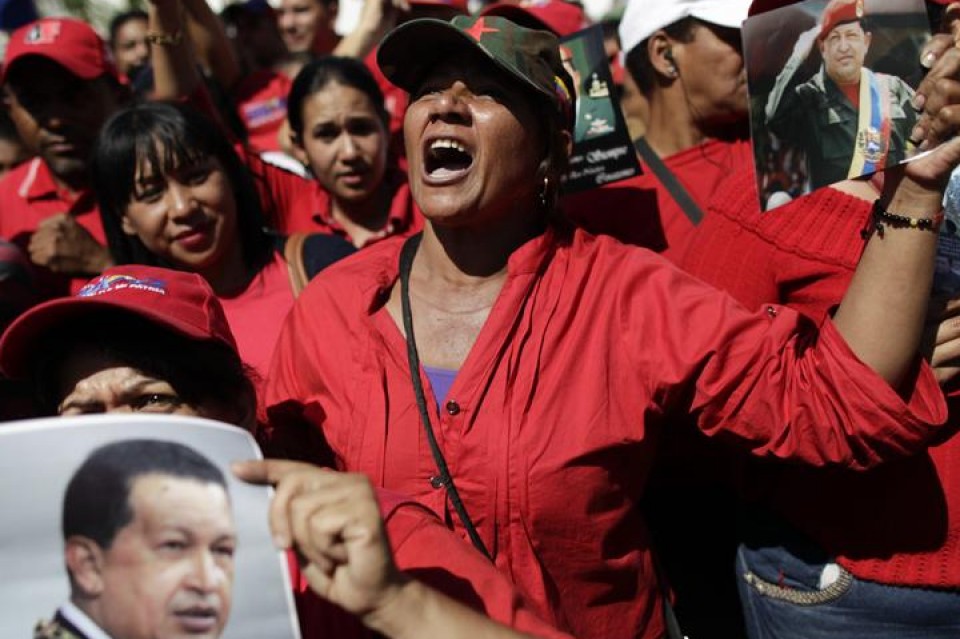 Venezolarrek Hugo Chavez presidente ohia agurtuko dute. Argazkia: EFE
