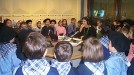 Los niños de Iparragirre Eskolaurre en Radio Euskadi, cantando a Santa Ageda en 2002. title=