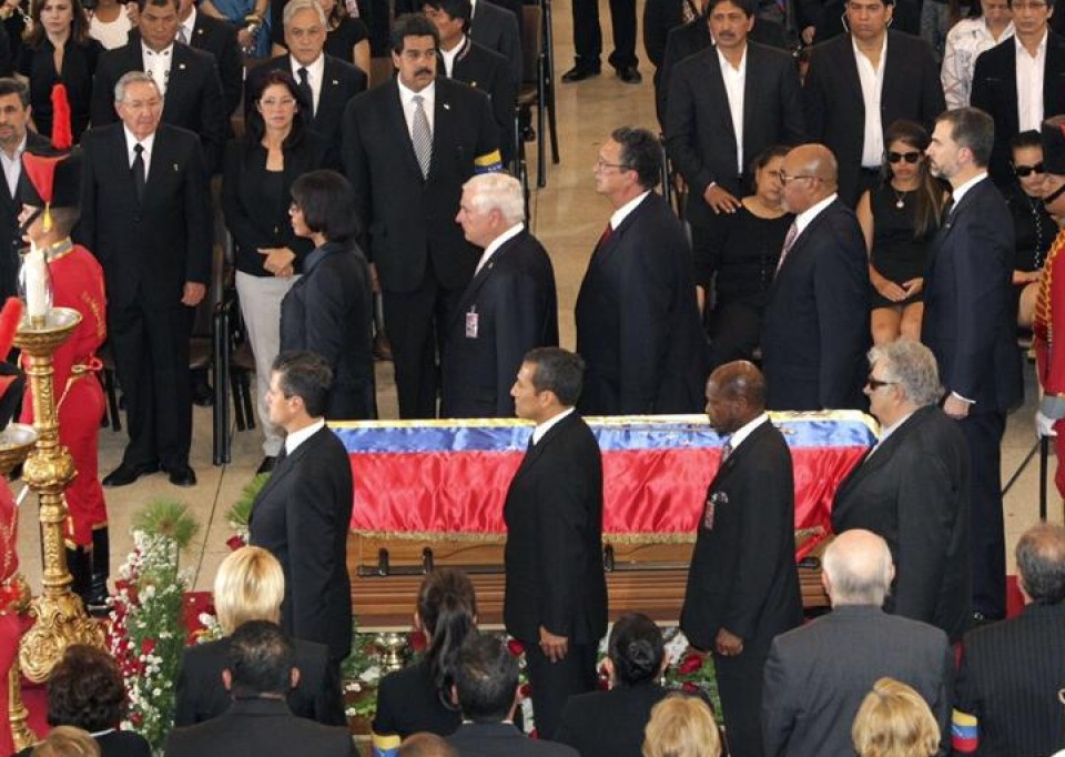 Funeral Chávez_mandatarios