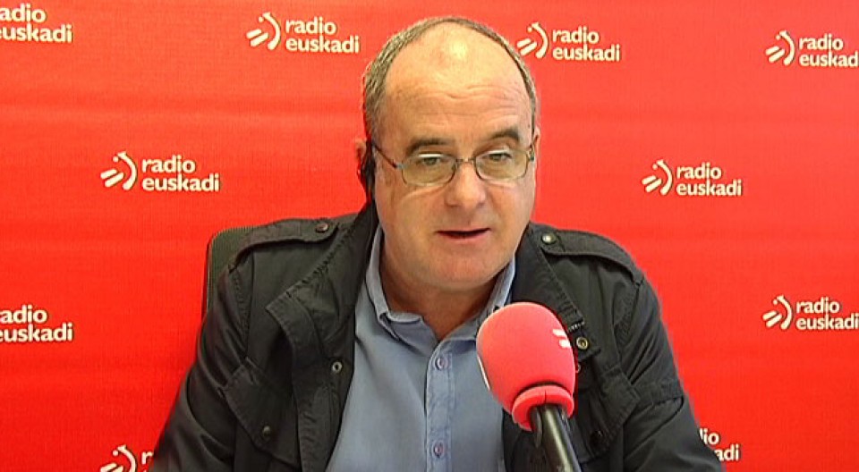 El presidente del GBB del PNV, Joseba Egibar, en Radio Euskadi. Foto: EITB
