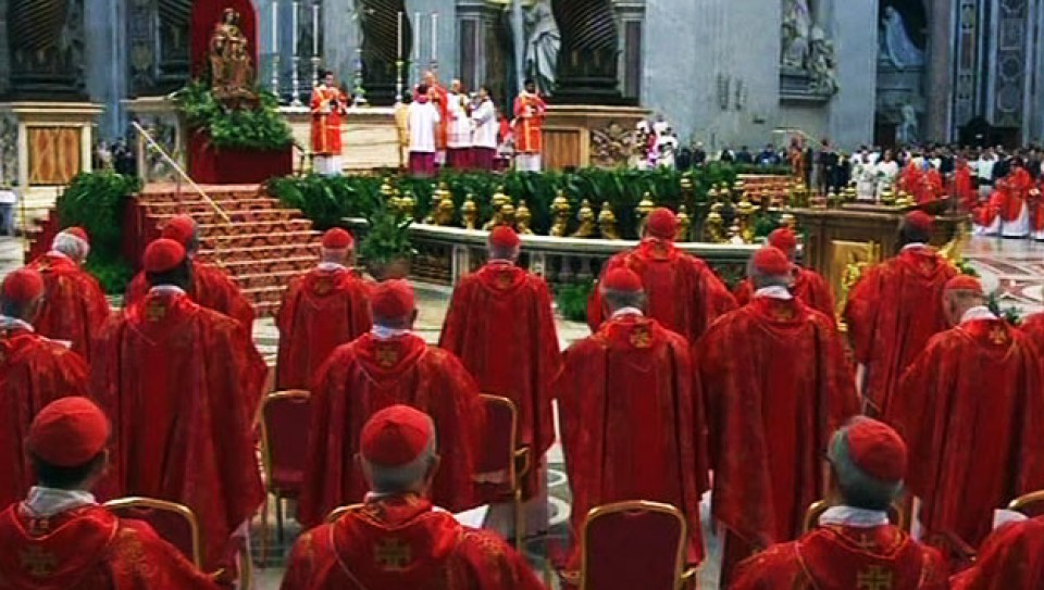 Konklabea 2013. 'Pro eligendo ponticifem' meza. Argazkia: EFE