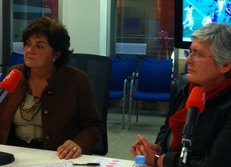 Karmele Pérez Urraza y Gurutze Eskurdia