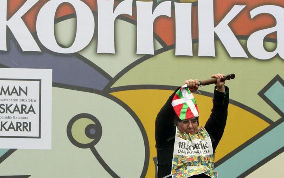 Korrika 18. Martxoak 14. Argazkia: EFE