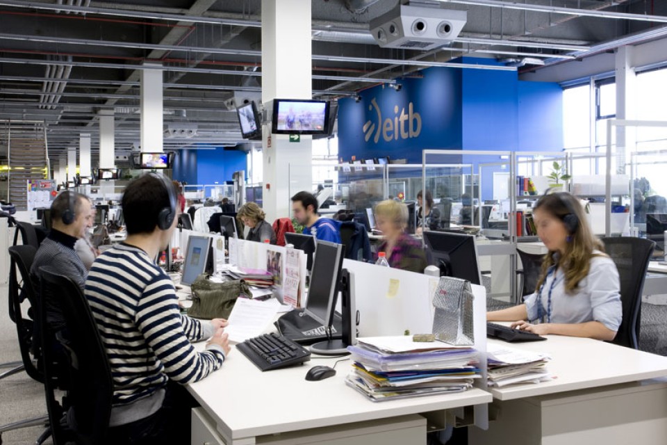 Redacción de Radio Euskadi en 2010. 