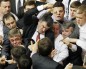 Brawl in parliament after lawmaker delivers speech in Russian