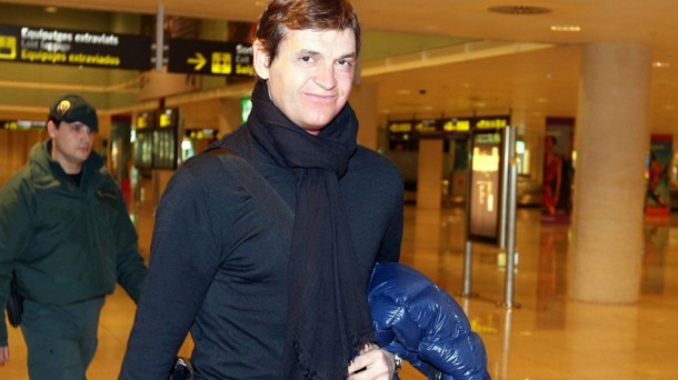 Tito Vilanova, a su llegada a Barcelona. Foto: EFE