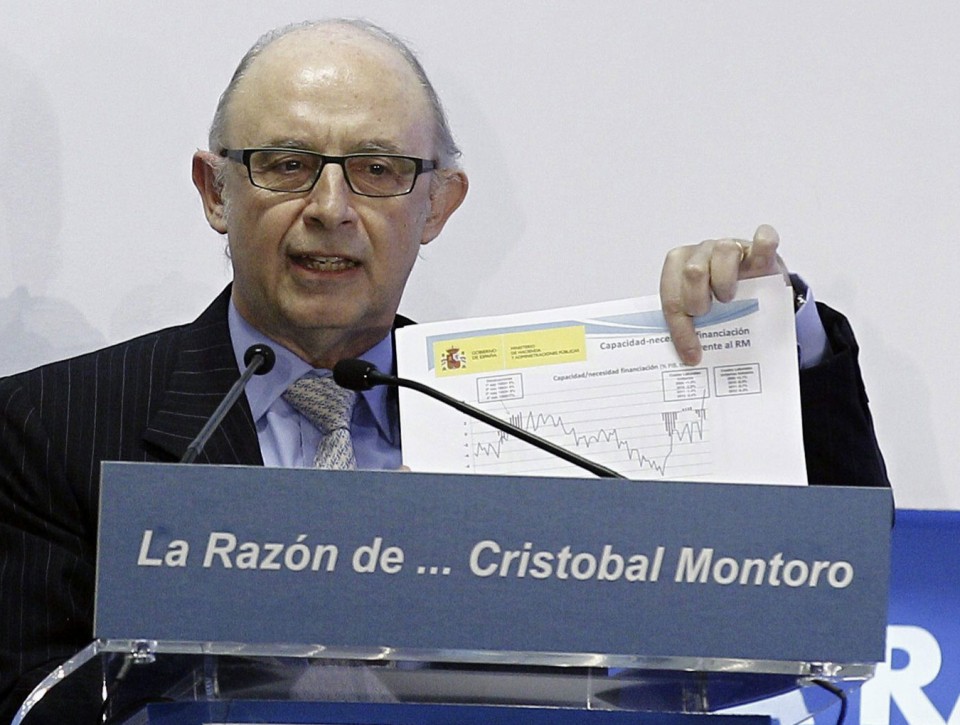 Cristobal Montoro Hazienda ministroa. EFE