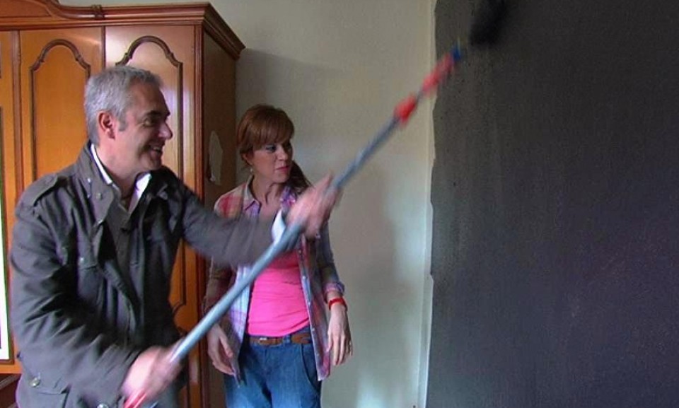 Xabier Euzkitze eta Yolanda Alzola 'Decogarden' saioaren grbaketan