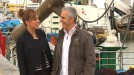 Xabier Euzkitze eta Yolanda Alzola Getariako portuan title=